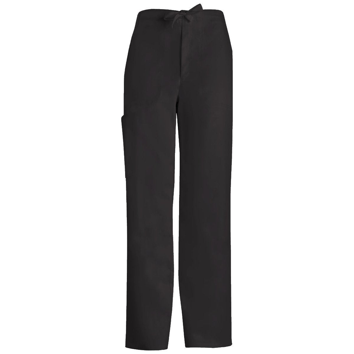 Cherokee Luxe 1066 Scrubs Pants Women's Low Rise Straight Leg Drawstring Black