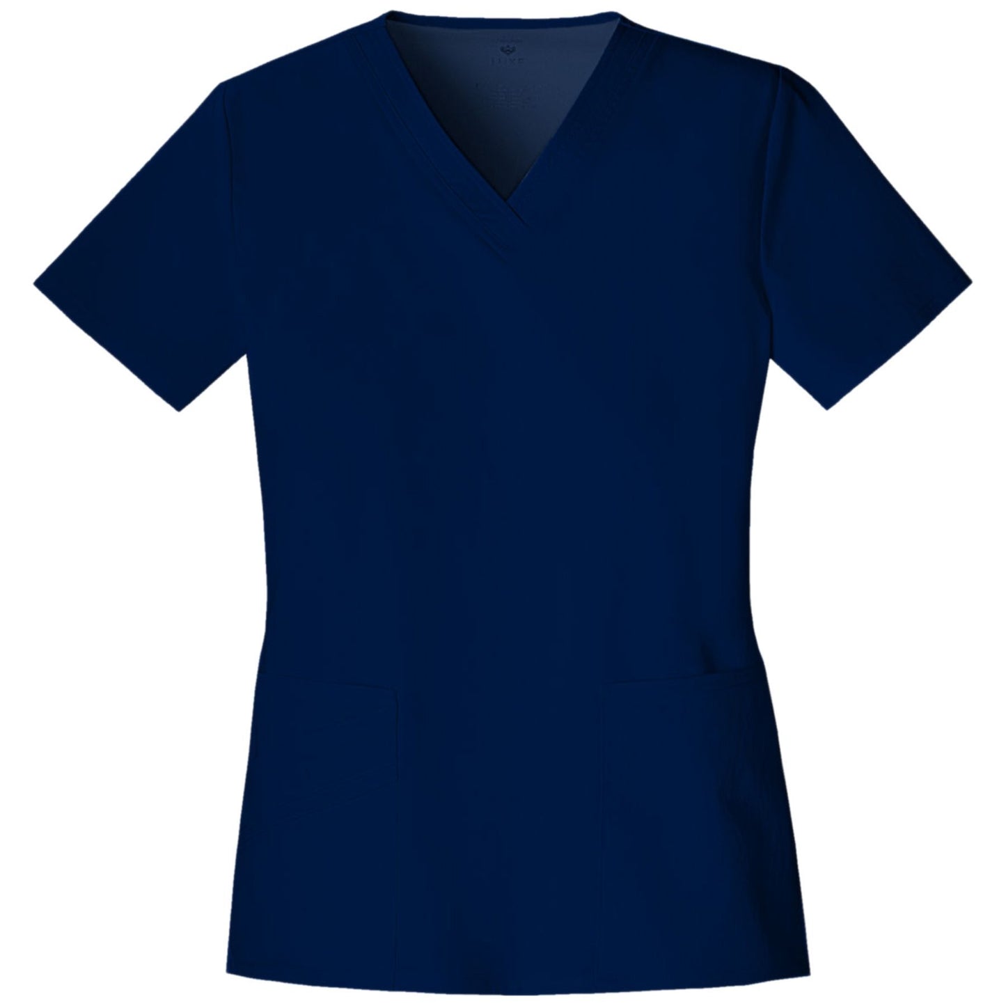 Cherokee Luxe 1845 Scrubs Top Women's V-Neck Navy