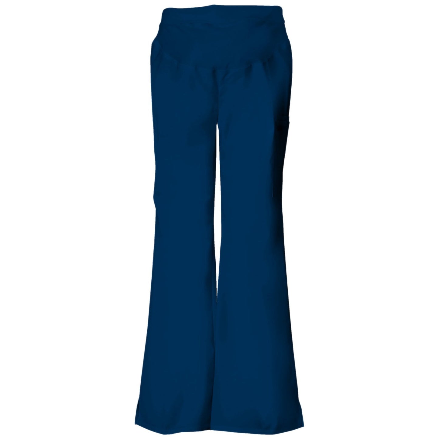 Cherokee Flexibles 2092 Scrubs Pants Maternity Knit Waist Pull-On Navy