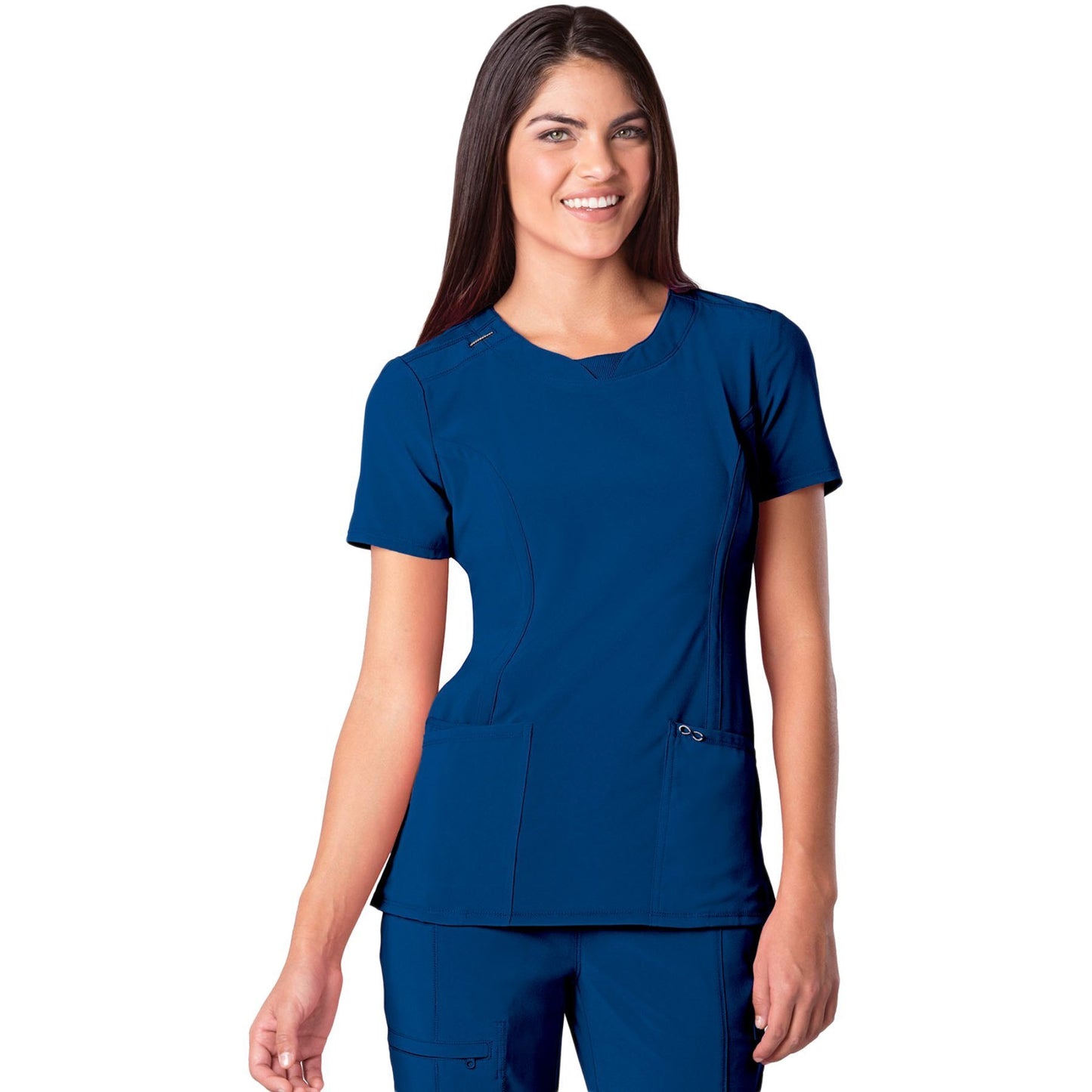Cherokee Infinity 2624A Scrubs Top Women's Round Neck Royal