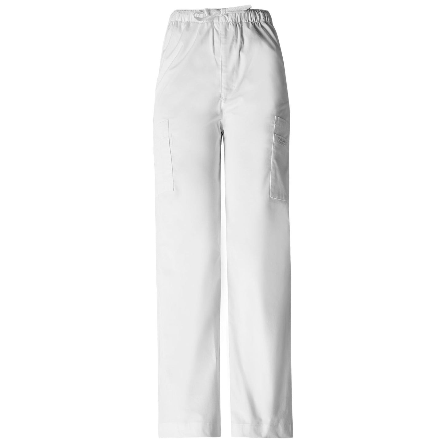 Cherokee Workwear Core Stretch 4243 Scrubs Pants Men's Drawstring Cargo White