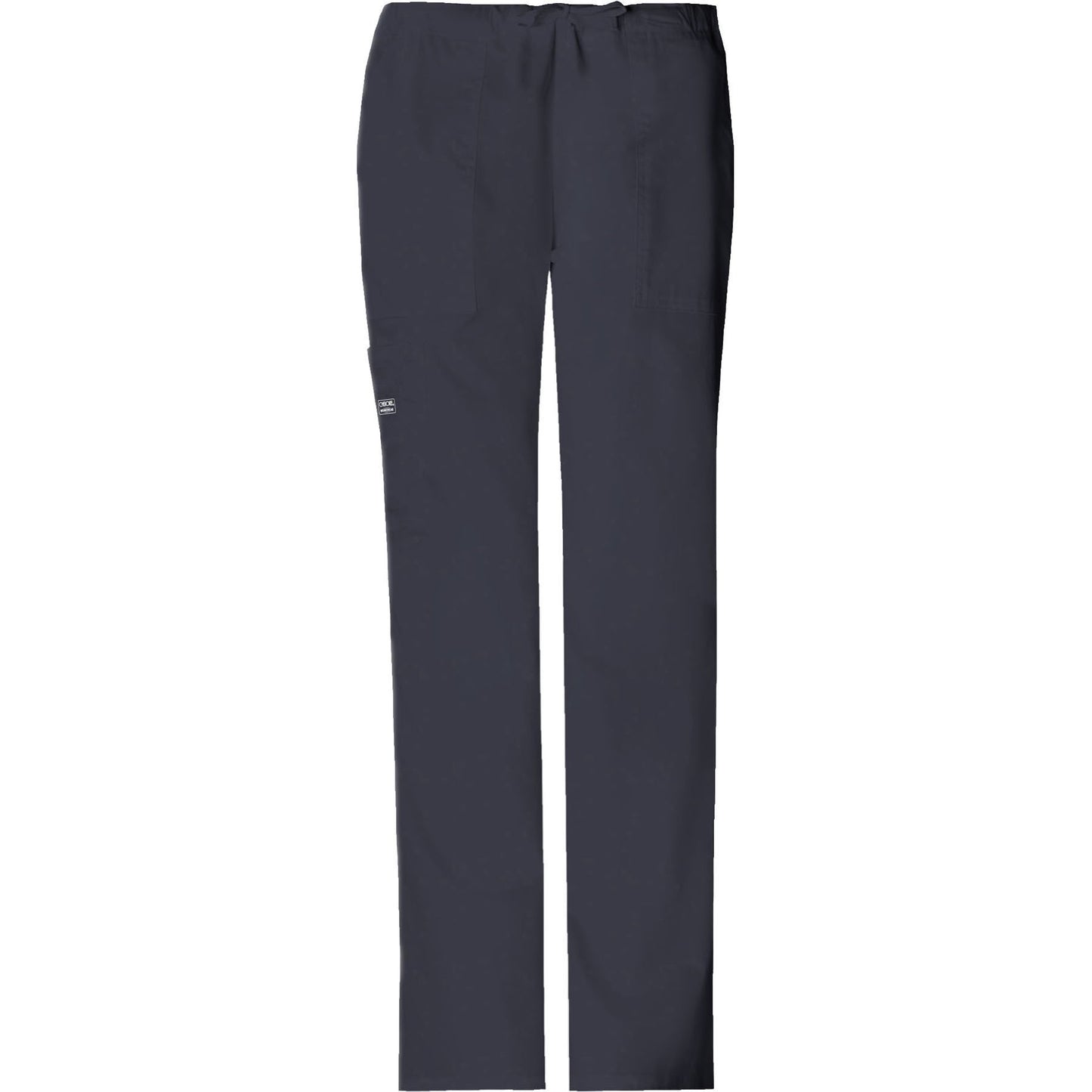 Cherokee Workwear Pant WW Core Stretch Mid Rise Drawstring Cargo Pant Pewter Pant