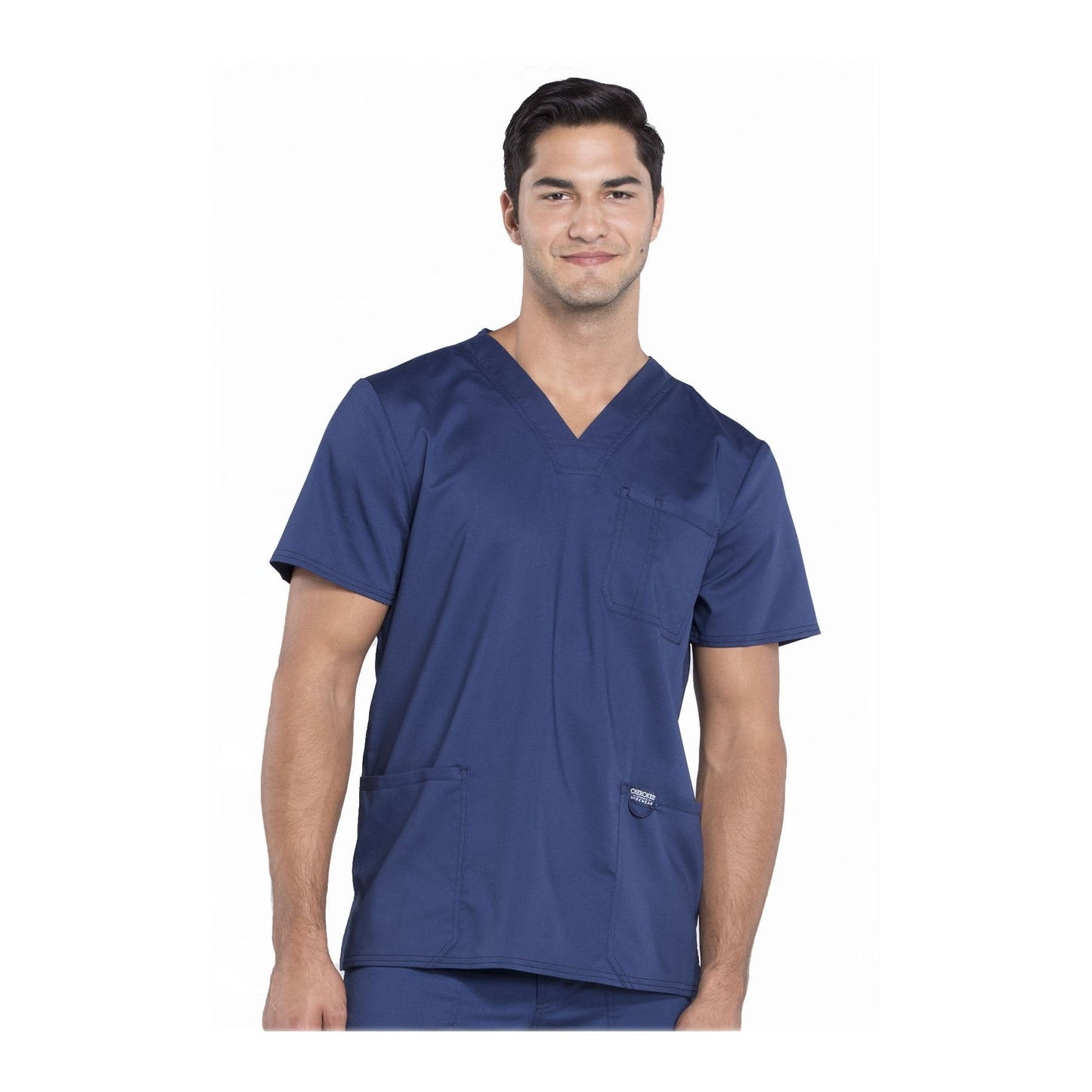 Cherokee Workwear Top WW Revolution Men's Men's V-Neck Top Navy