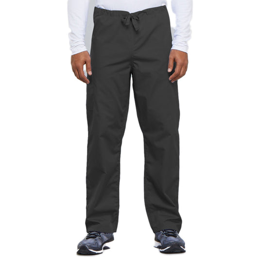 Cherokee Workwear 4100 Scrubs Pants Unisex Drawstring Cargo Pewter