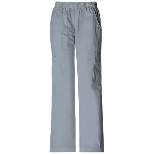 Cherokee Workwear Pant WW Core Stretch Mid Rise Pull-On Pant Cargo Pant Grey Pant