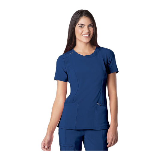 Cherokee Scrub Top Infinity Round Neck Top Royal Top